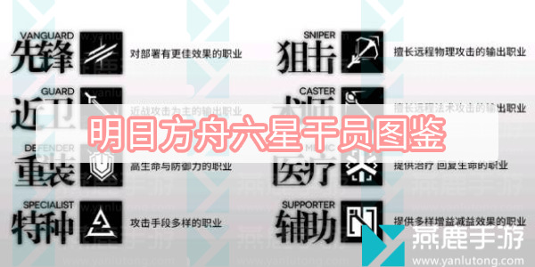 明日方舟六星干员图鉴