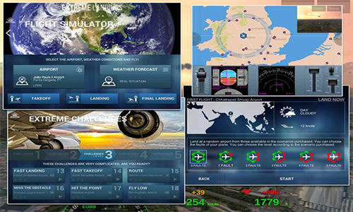 极限着陆专业版3D驾驶舱模拟界面