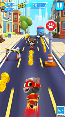 汤姆猫英雄跑酷内购破解版下载_汤姆猫英雄跑酷无限皮肤版下载v4.9.1.7362 无限金币版 运行截图3