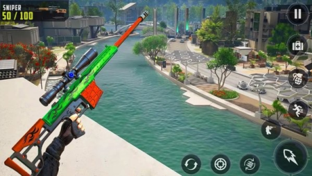 狙击枪射击模拟器破解版内置菜单下载-狙击枪射击模拟器中文版2025下载v1.0.0 无广告版 运行截图3