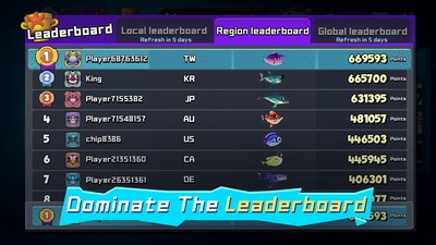 鱼吃鱼破解版游戏(内置菜单)下载_鱼吃鱼破解版无限钻石无需登录版下载v2.1 免广告版 运行截图1