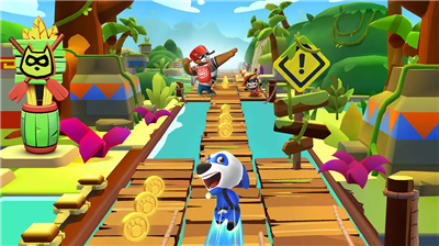 汤姆猫英雄跑酷破解版下载2025版_汤姆猫英雄跑酷破解版无限金币钻石版下载v4.9.1.7362 内置菜单版 运行截图3