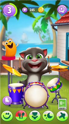 我的汤姆猫2破解版无限金币钻石版下载_我的汤姆猫2无广告版破解版下载v3.7.0 无限星星版 运行截图4