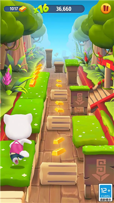汤姆猫跑酷无敌版破解版内置菜单下载_汤姆猫跑酷无敌版无限金币无限钻石无限鞭炮下载v7.5.1.7076 无限钻石版 运行截图1