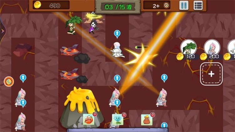 进击的植物娘游戏下载_植物争夺战(僵尸植物娘化版)下载_进击的植物娘游戏官方安卓版 运行截图2