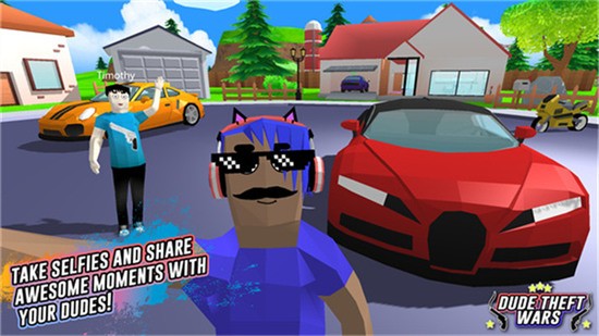 恶人兄弟战争内置修改器下载-恶人兄弟战争中文破解版下载(Dude Theft Wars)v0.9.0.3 安卓版 运行截图3