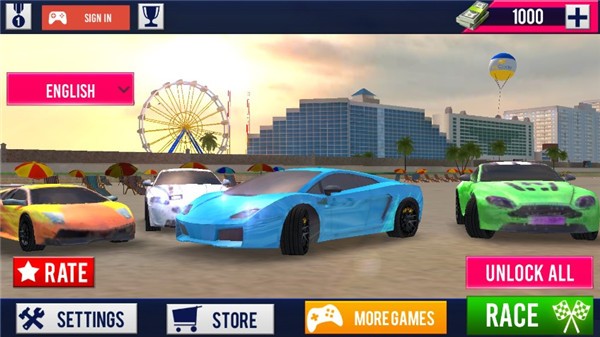 海滩赛车中文版_海滩赛车中文v1.2 运行截图1