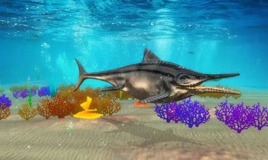 超级鱼龙模拟器游戏下载(Ichthyosaurus Simulator)-超级鱼龙模拟器手机版下载v1.0.4 运行截图3