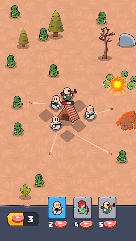 基地防御僵尸生存游戏界面展示 基地防御僵尸生存游戏截图