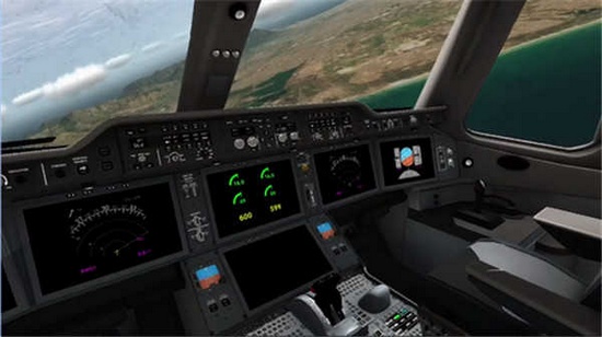 真实开飞机模拟器游戏画面