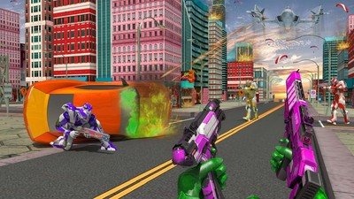 机器人枪火重生战斗场景