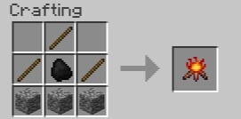 我的世界篝火制作与照明指南 烧制熄灭全解析