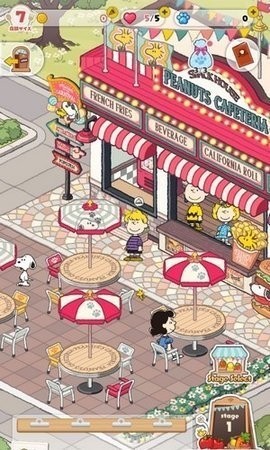 史努比美味餐厅游戏界面展示