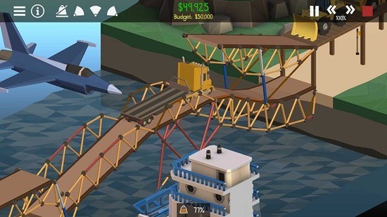 桥梁建造师2内置菜单版-桥梁建造师2中文解锁版 运行截图2