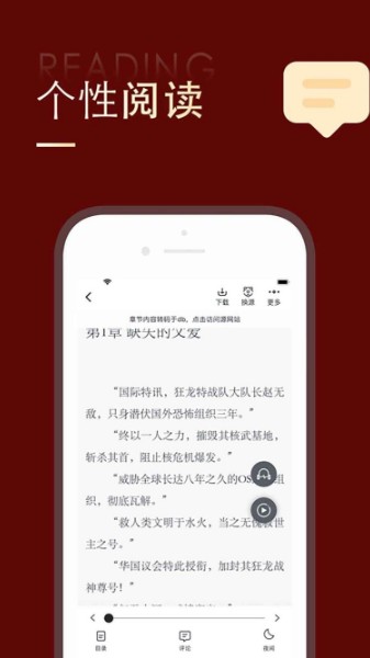 追书大师阅读界面展示