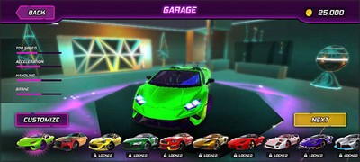 夜城赛车游戏界面展示